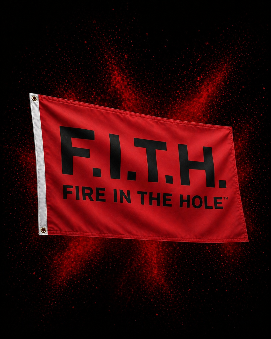 FIRE IN THE HOLE™ 3x5 Game Flag
