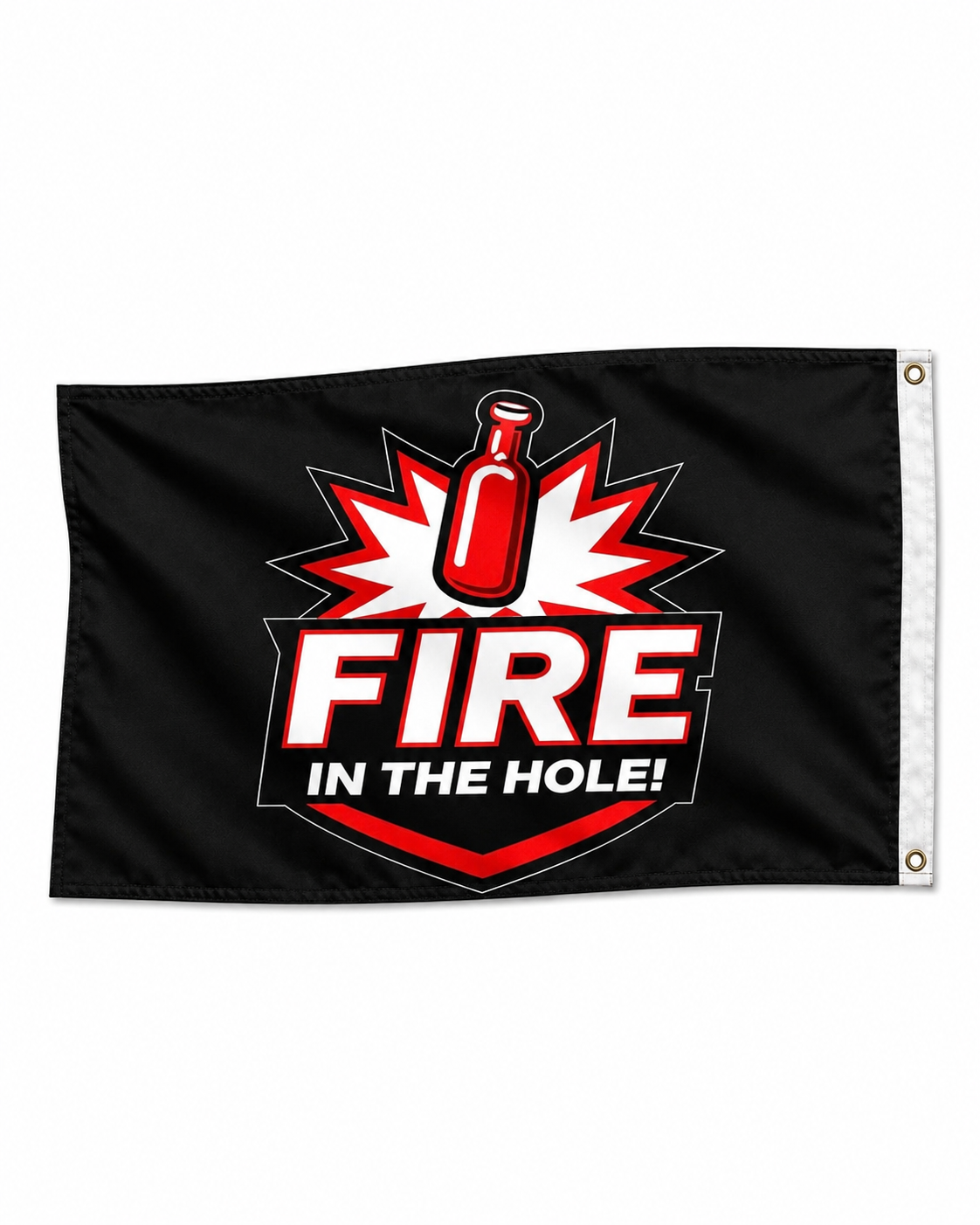 FIRE IN THE HOLE™ 3x5 Game Flag